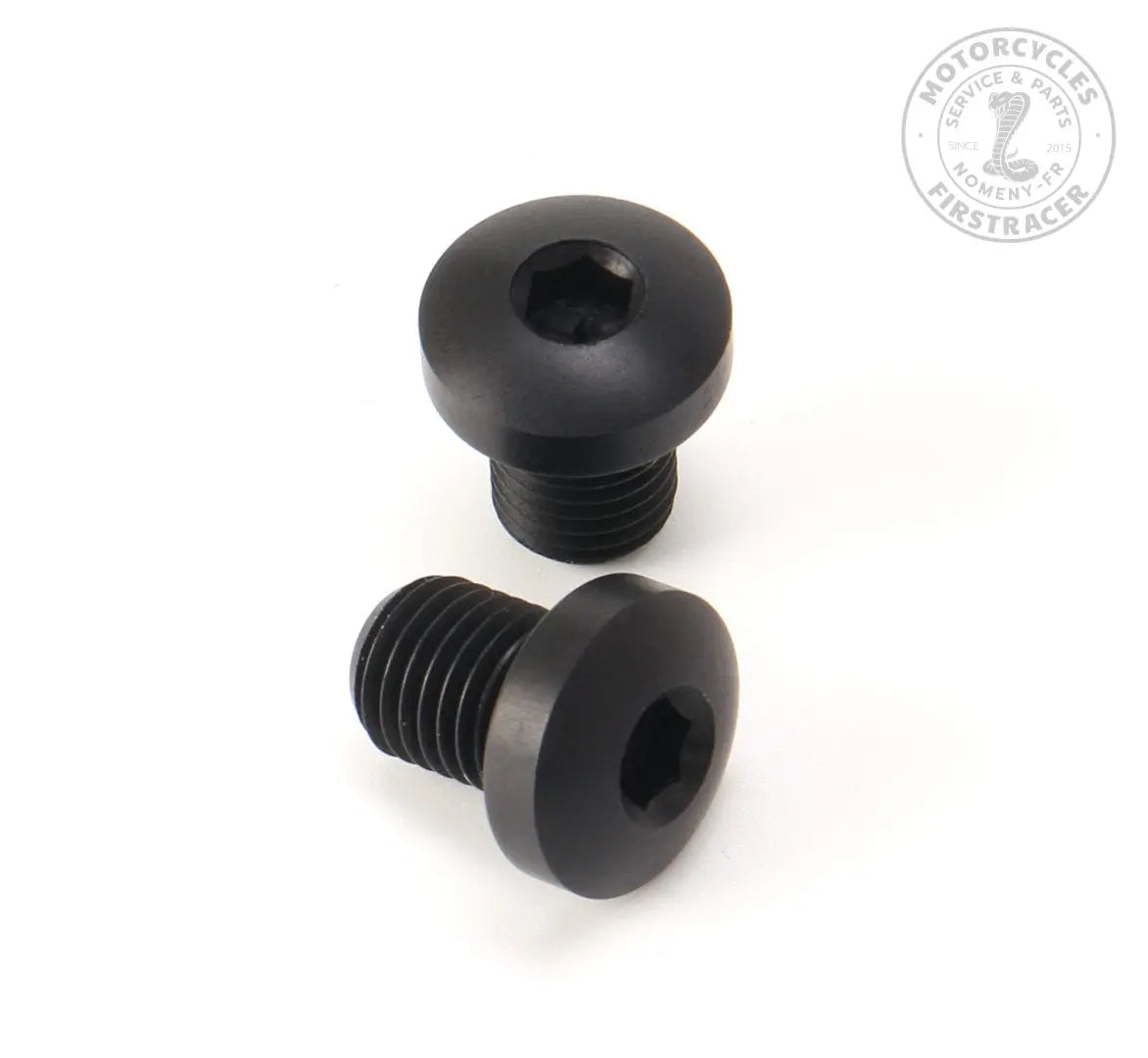Bouchons fileté noir pour fixation rétroviseur Royal Enfield / BSA Firstracer