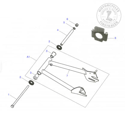 Bras oscillant avec bagues - Royal Enfield Bullet EFI 500 (2011-2021) Firstracer