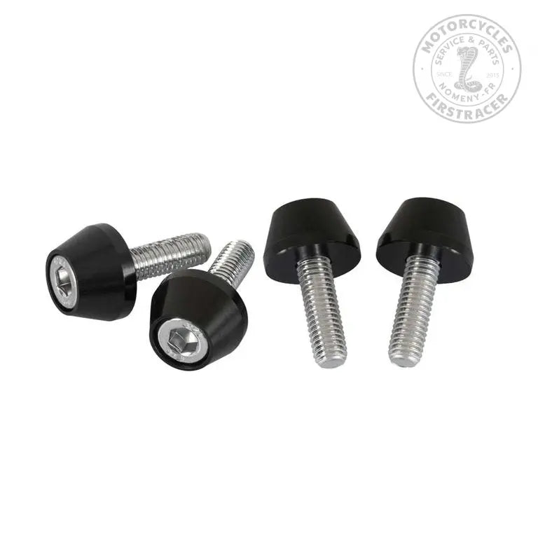 Caches vis Amortisseurs Motone Triumph Noir x4 Firstracer