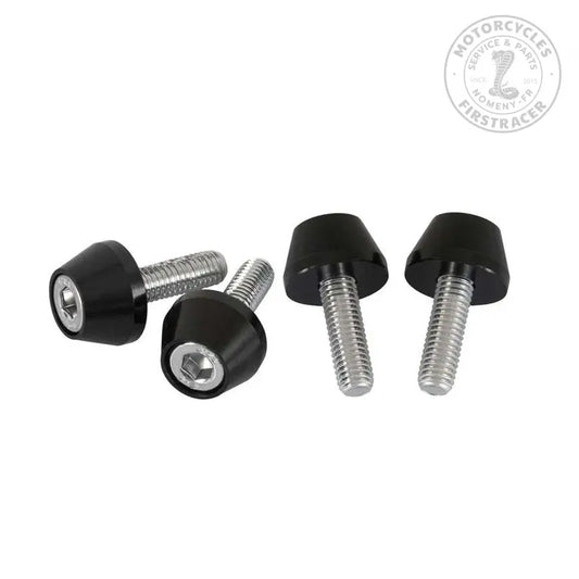 Caches vis Amortisseurs Motone Triumph Noir x4 Firstracer