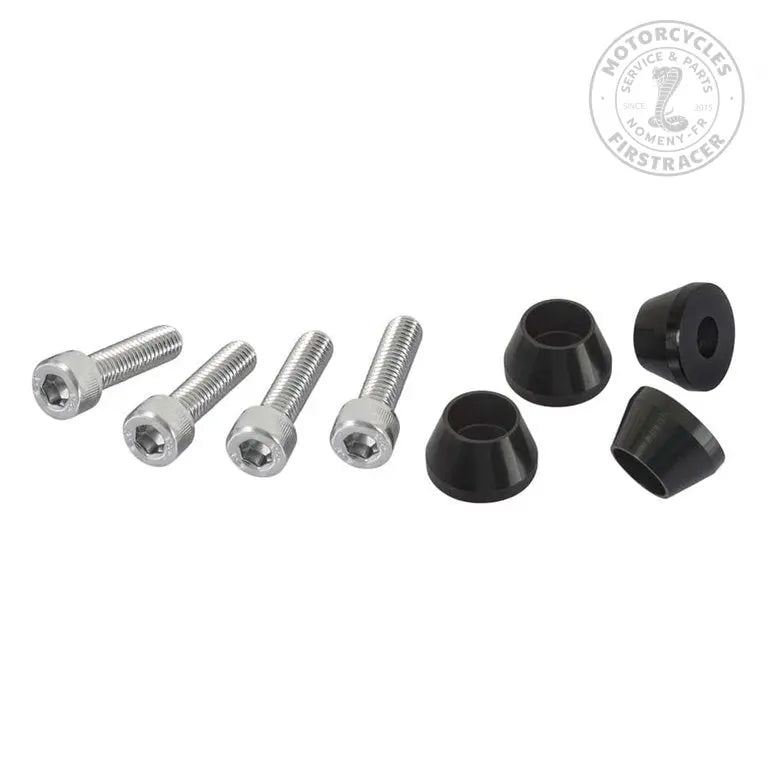 Caches vis Amortisseurs Motone Triumph Noir x4 Firstracer