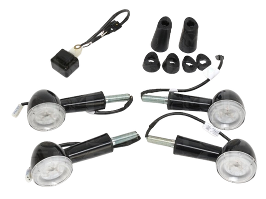 Kit de clignotants LED noirs pour Royal Enfield Interceptor 650 et Continental GT 650