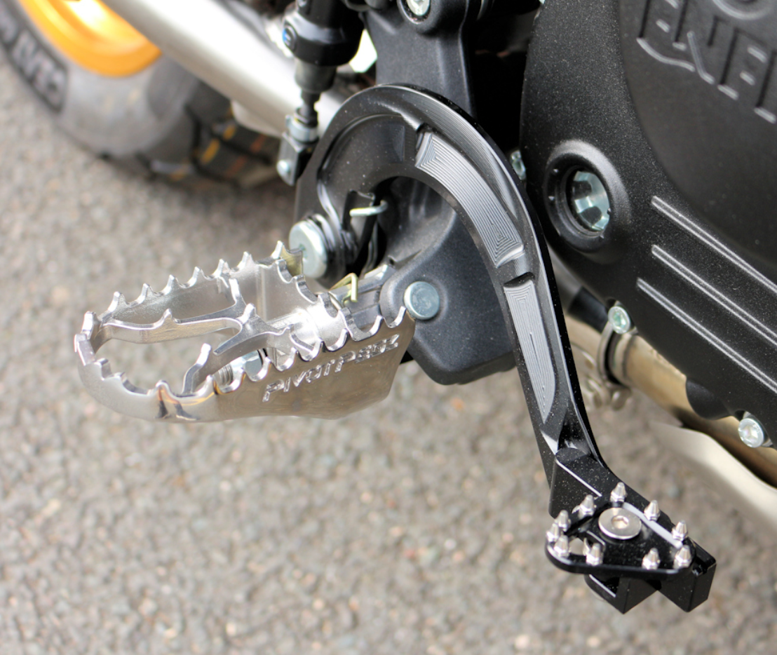 SELECTEUR DE FREIN REPLIABLE AVEC REGLAGE DE LONGUEUR – ALUMINIUM NOIR – ROYAL ENFIELD HIMALAYAN 450 Firstracer