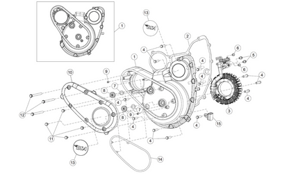 JOINT DE CARTER D'ALLUMAGE ORIGINE – BSA GOLDSTAR 650 Firstracer