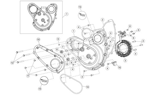 JOINT DE CARTER D'ALLUMAGE ORIGINE – BSA GOLDSTAR 650 Firstracer