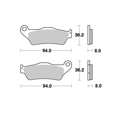 Plaquettes de freins AV ROYAL ENFIELD HIMALAYAN 410 AP RACING OFF ROAD