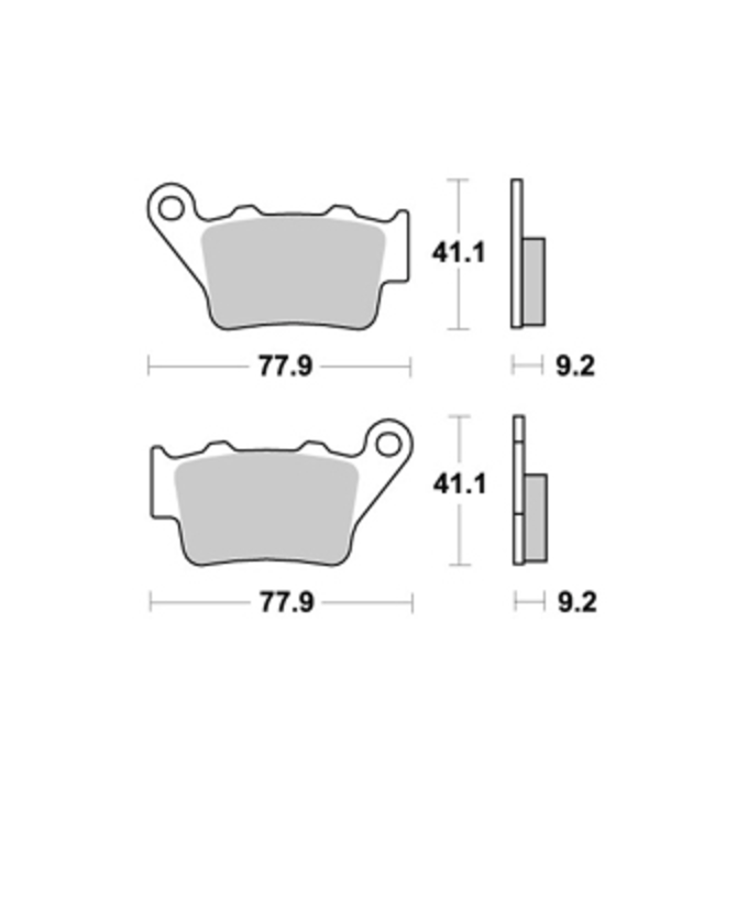 AP RACING ROYAL-ENFIELD HINTERE BREMSBELÄGE