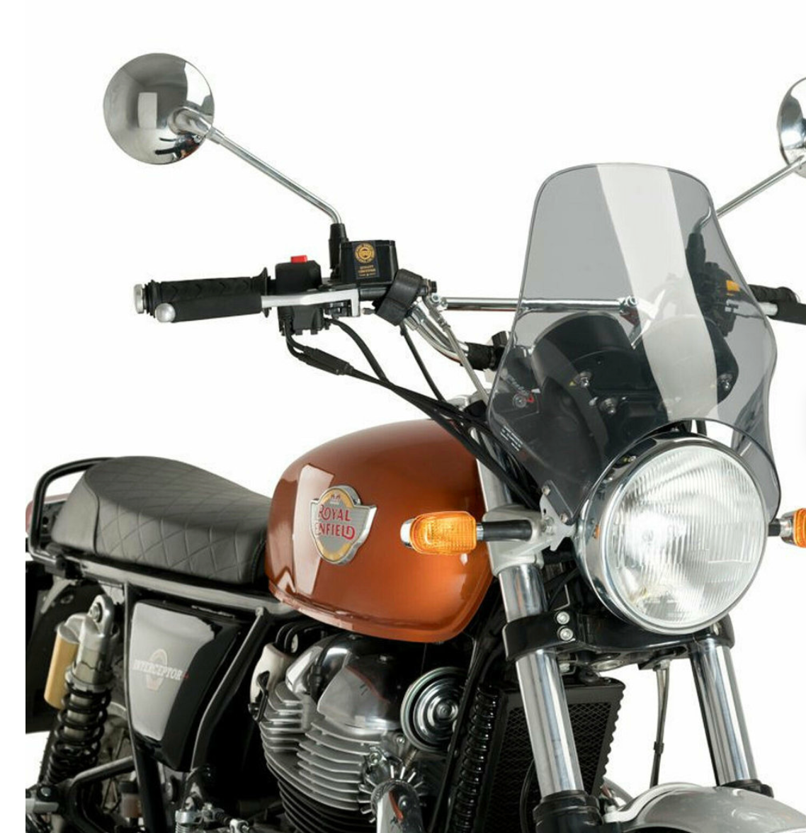 Bulle saute vent teinté clair pour Royal Enfield 650 Twins