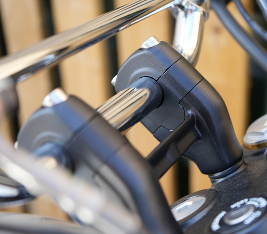 JEU DE RÉHAUSSES DE GUIDON 20 mm NOIRES – BEAR 650