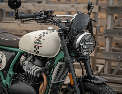 Rehausses de guidon TEC CNC aluminium 30 mm – Royal Enfield Bear 650 Firstracer