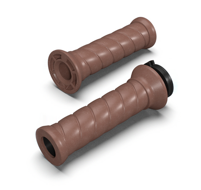 POIGNÉES DE GUIDON MARRON ROYAL ENFIELD Firstracer