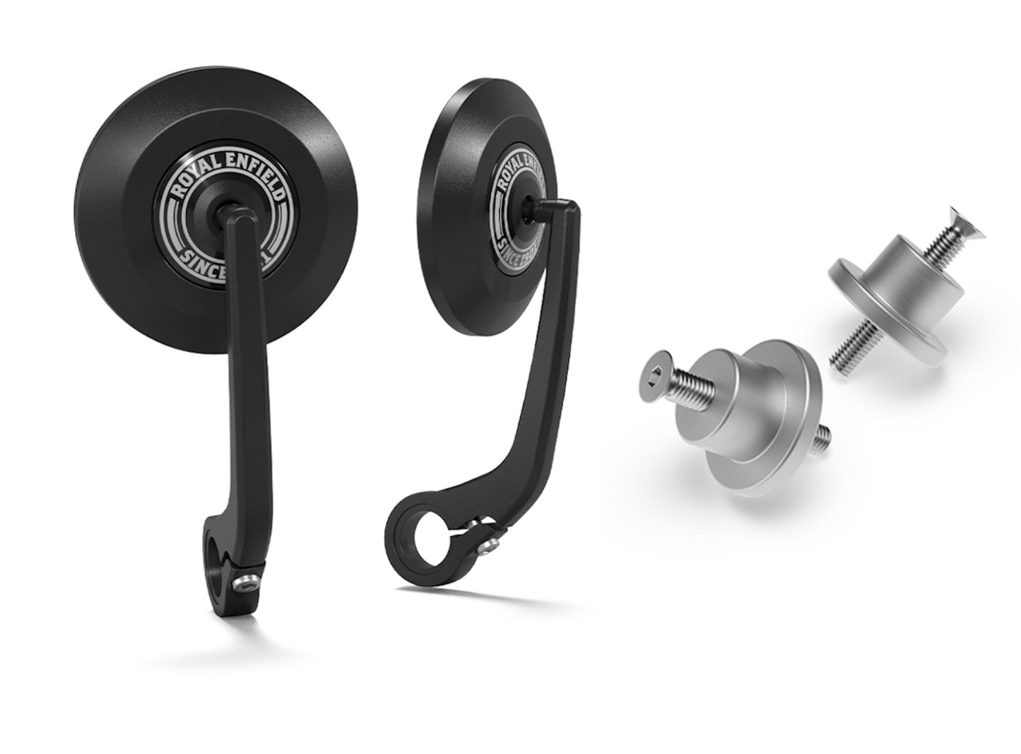 KIT COMPLET RÉTROVISEURS EMBOUTS DE GUIDON ROYAL ENFIELD V2 – PLATEFORME 350 J Firstracer