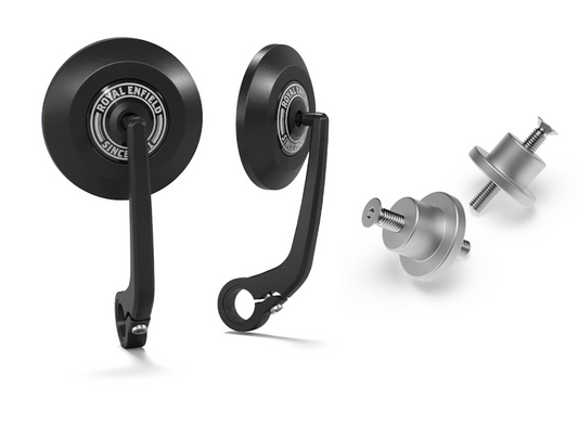 KIT COMPLET RÉTROVISEURS EMBOUTS DE GUIDON ROYAL ENFIELD V2 – PLATEFORME 350 J Firstracer