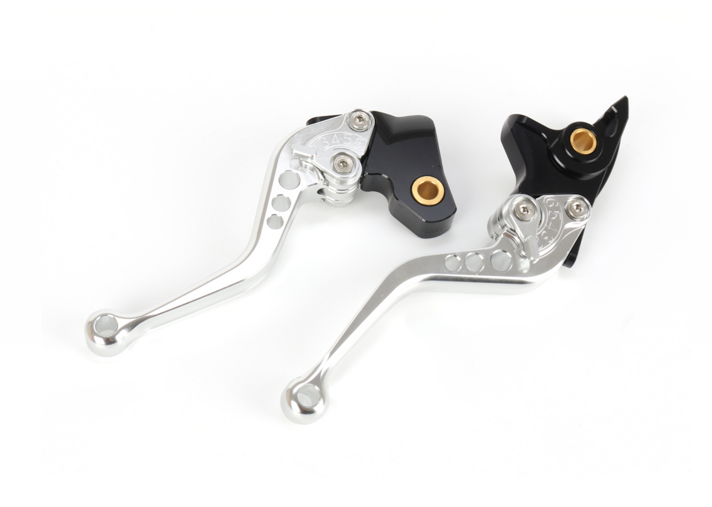 Leviers courts réglables (paire) argent – Royal Enfield Classic 650 Firstracer