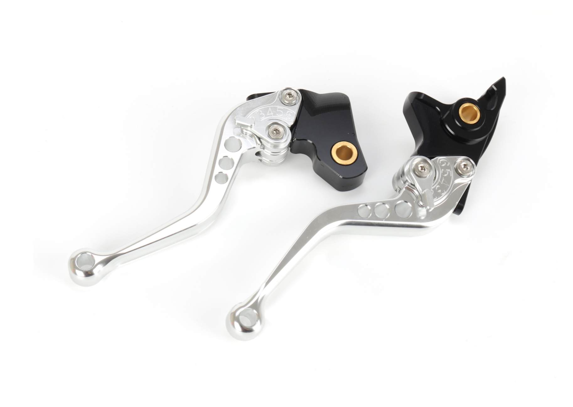 Leviers courts réglables (paire) argent – Royal Enfield Classic 650 Firstracer