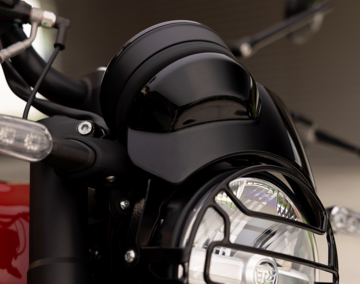 Saute-vent compteur noir Royal Enfield Guerrilla 450 – Accessoire d’origine Firstracer