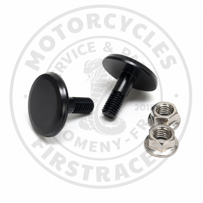 KIT D’OBTURATION NOIR POUR REPOSE-PIEDS PASSAGER – METEOR 350 &amp; CLASSIC REBORN 350 Firstracer