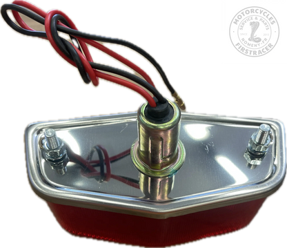 Feu arrière homologué Mini-Lucas chromé – P21/5W – 12V Firstracer
