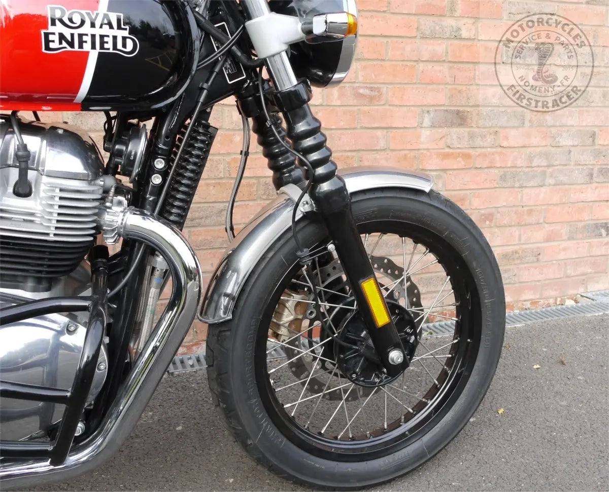 Garde Boue Avant Acier Inoxydable Poli Royal Enfield 650 Twin Firstracer