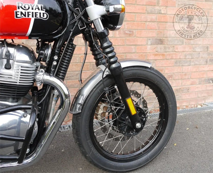 Garde Boue Avant Acier Inoxydable Poli Royal Enfield 650 Twin Firstracer