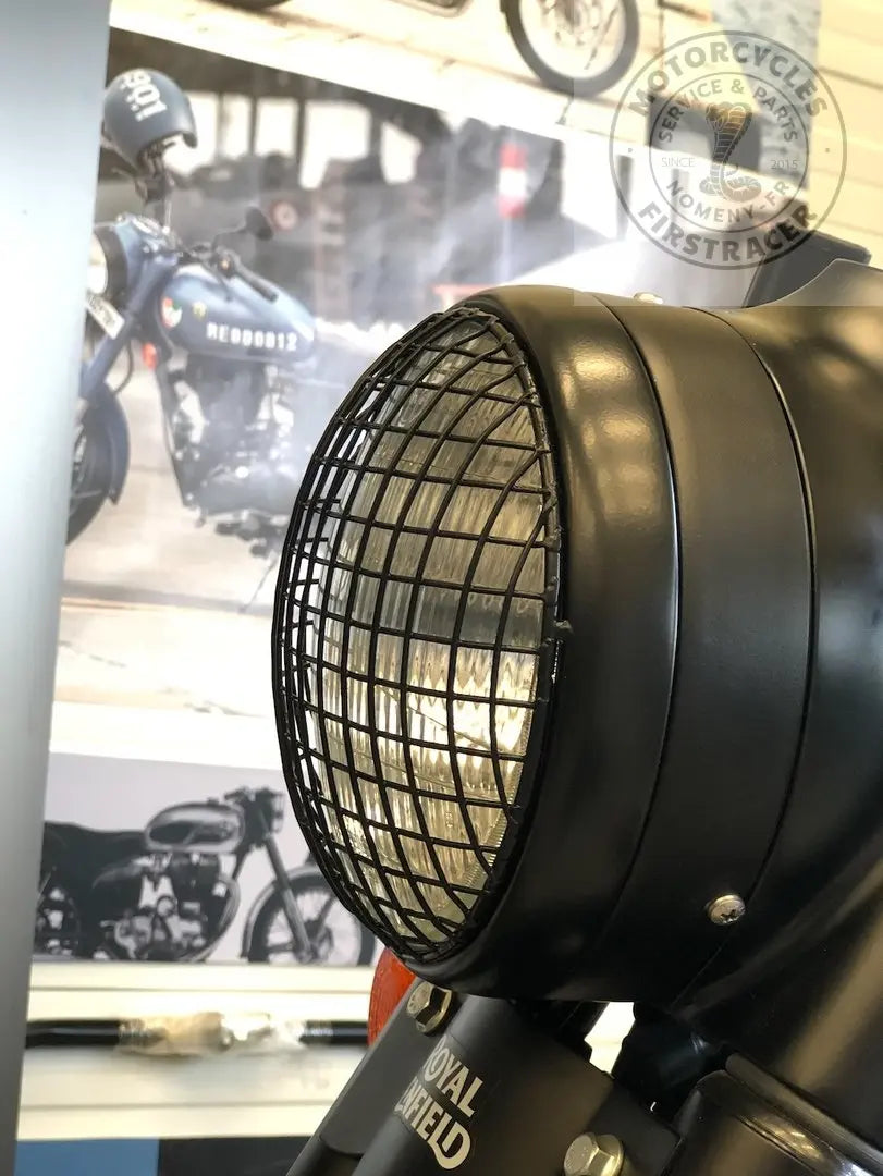 Grille de phare noir Royal Enfield 500 Classic / 500 Bullet Firstracer