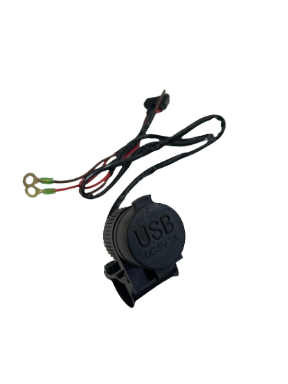 PRISE USB DOUBLE 12V MOTO ETANCHE FIXATION GUIDON