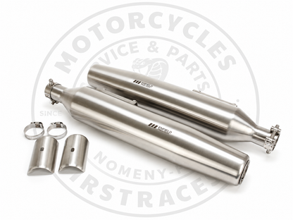 SILENCIEUX ENFIELD PRECISION INOX BROSSÉ – SUPER METEOR 650 ET SHOTGUN 650 Firstracer