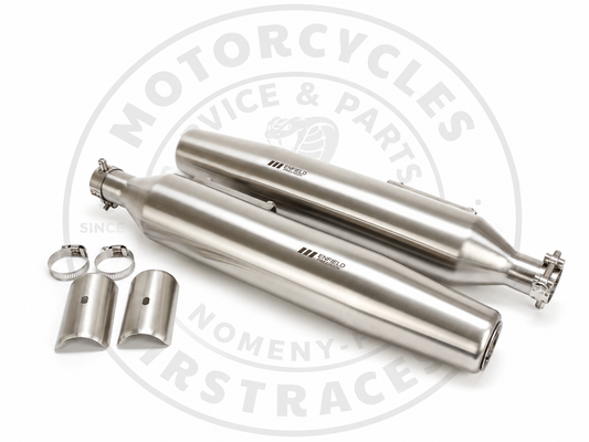 SILENCIEUX ENFIELD PRECISION INOX BROSSÉ – SUPER METEOR 650 ET SHOTGUN 650 Firstracer