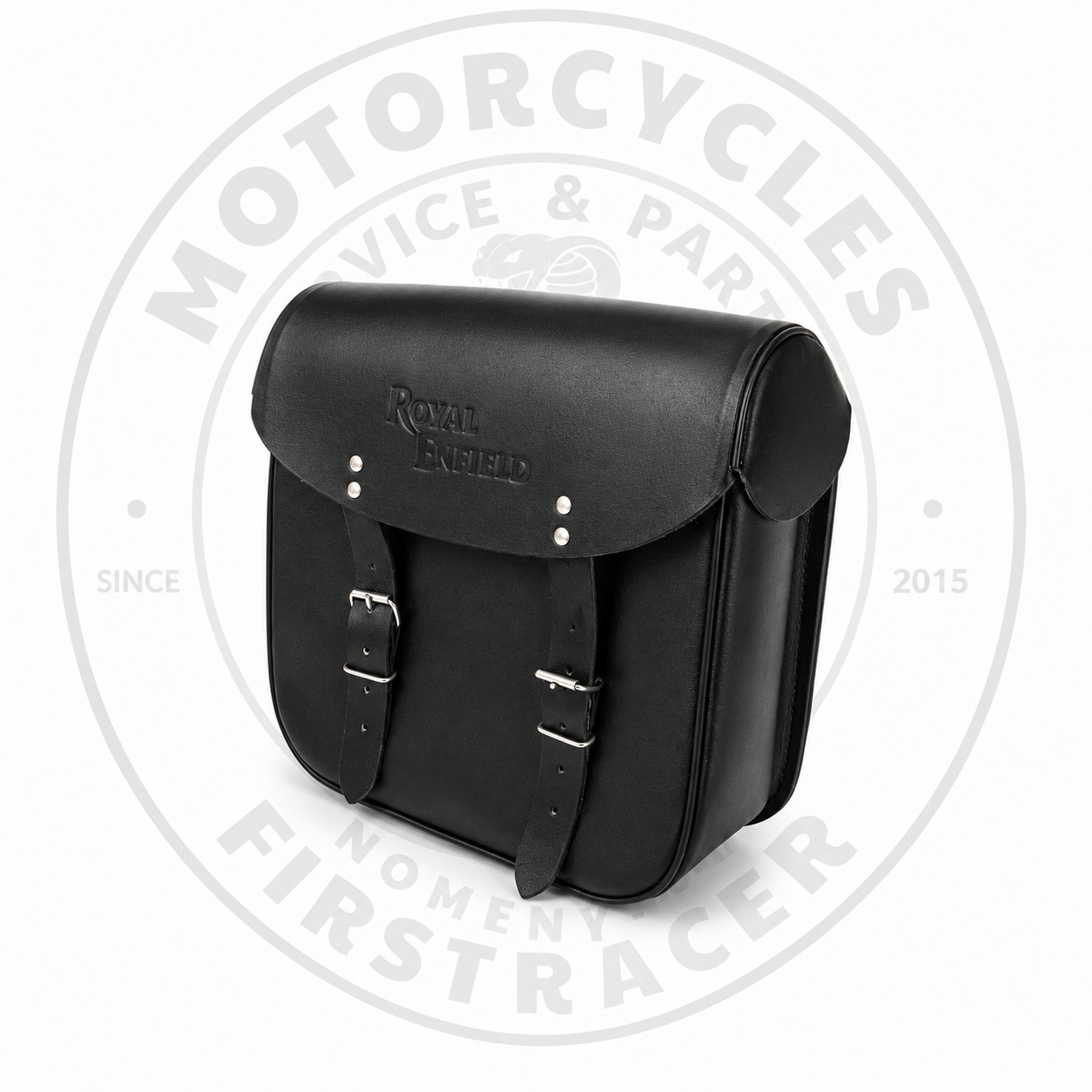 SACOCHE LATÉRALE CUIR “ROYAL ENFIELD” (À L’UNITÉ) Firstracer