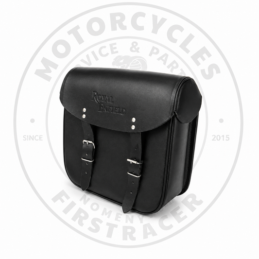 SACOCHE LATÉRALE CUIR “ROYAL ENFIELD” (À L’UNITÉ) Firstracer