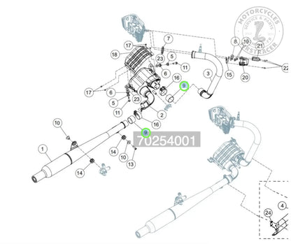 JOINT DE SILENCIEUX ECHAPPEMENT BSA GOLDSTAR 650 Firstracer