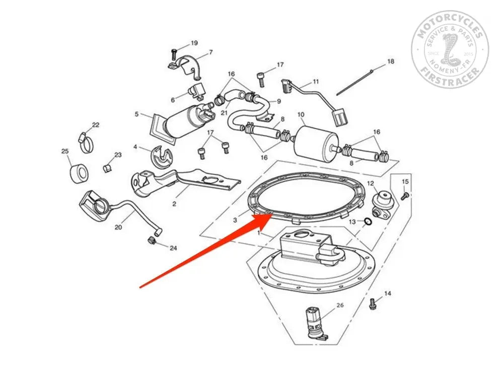 Joint de pompe à carburant Triumph EFI jusque 2015 Firstracer