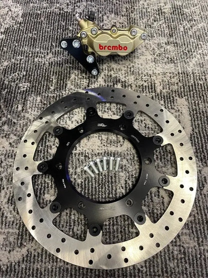 KIT FREINAGE 4 PISTONS BREMBO POUR TRIUMPH Bonneville et Scrambler jusque 2015 Firstracer