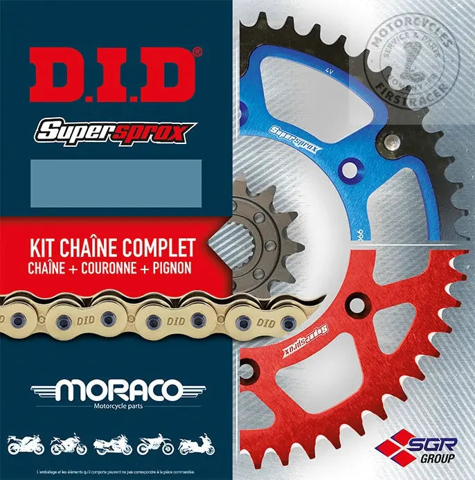 Kit chaîne pour Royal Enfield Intreceptor 650 / Continental GT 650 Firstracer