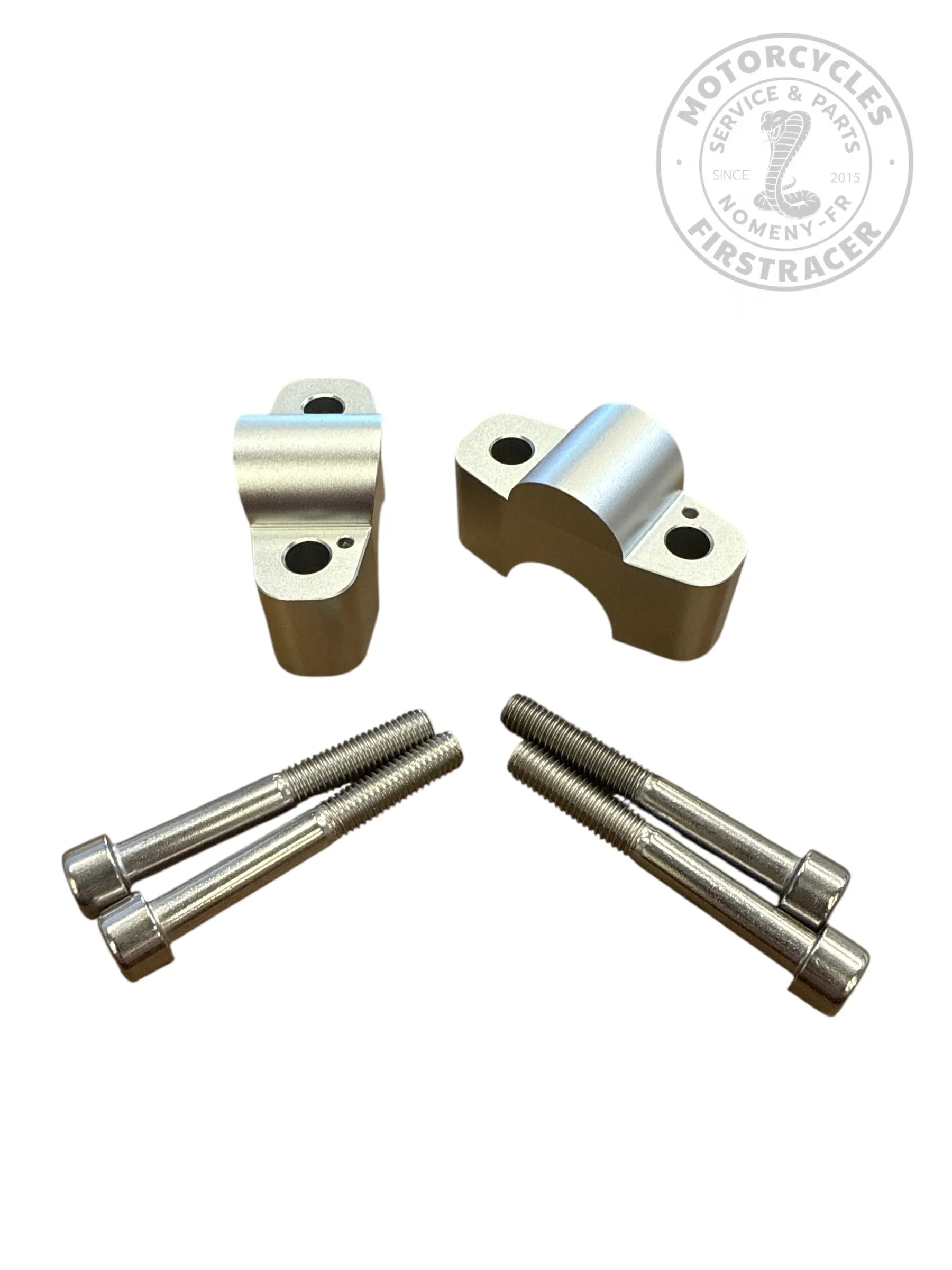 Kit de réhausse de guidon – 25 mm – Argent – Royal Enfield Super Meteor 650 Firstracer