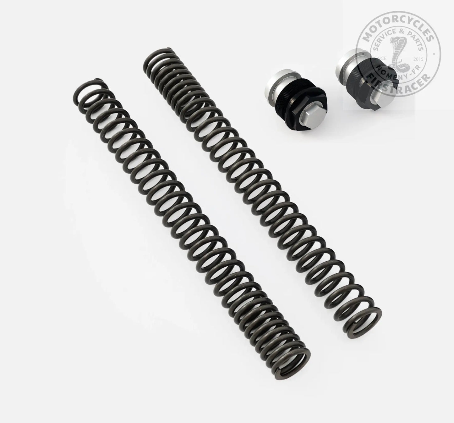 Kit fourche avec ressorts progressifs + réglage de précontrainte Firstracer