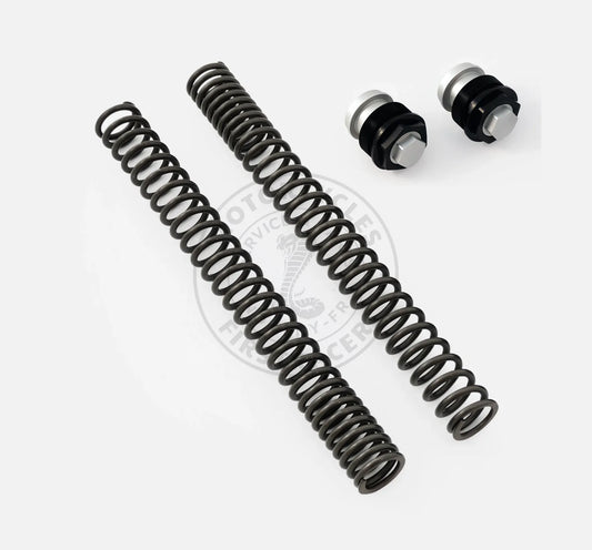 Kit fourche avec ressorts progressifs + réglage de précontrainte Firstracer