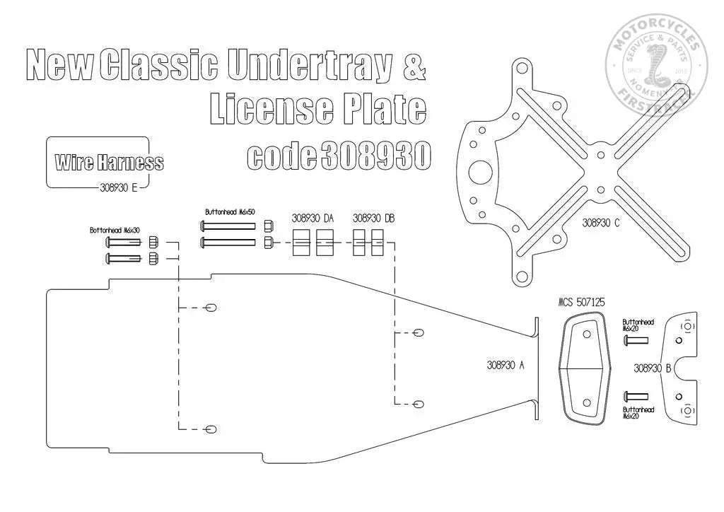 Kit passage de roue et support de plaque style LUCAS Firstracer