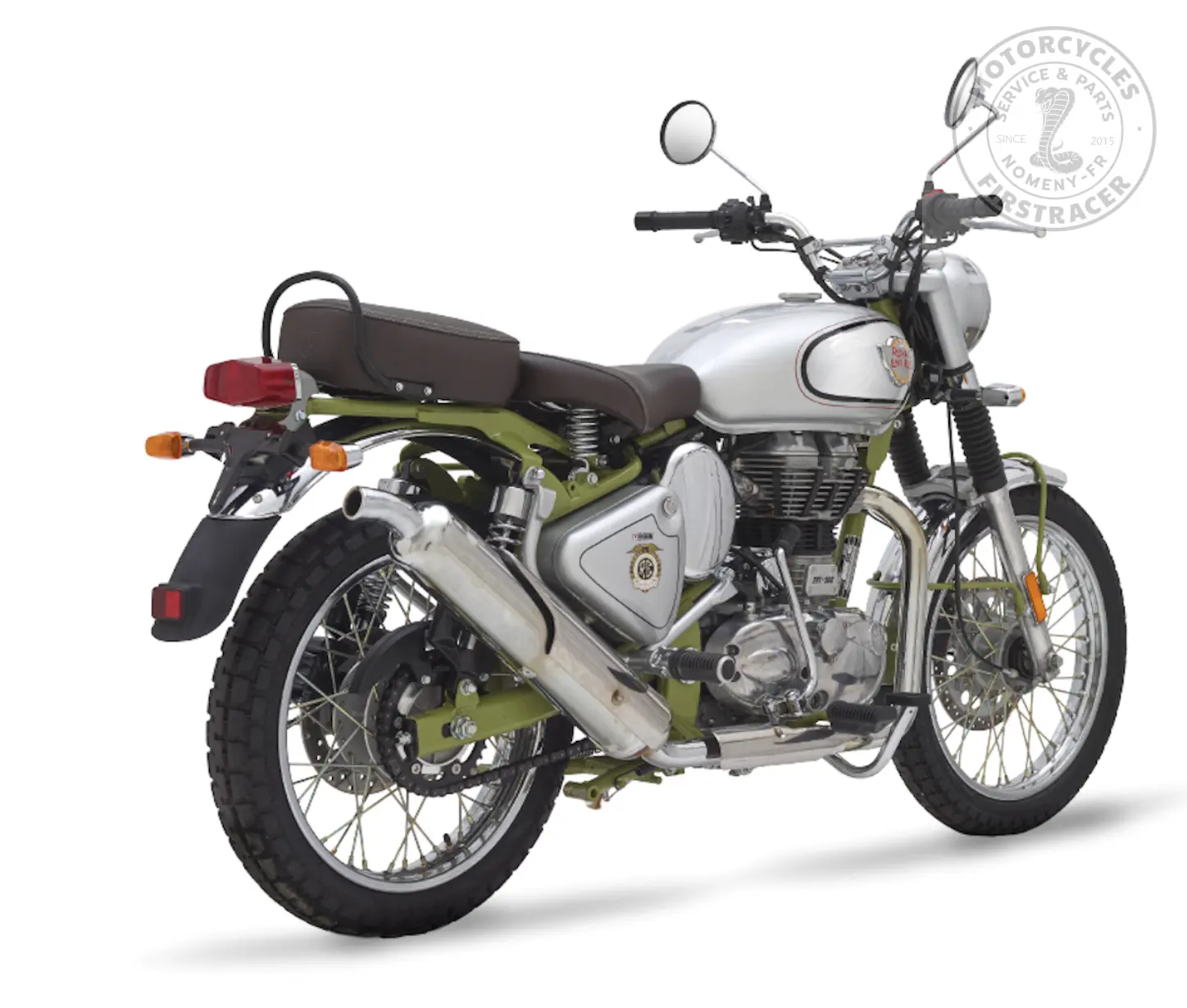 Kit selle passager et repose-pieds – Royal Enfield 500 EFI Trials Firstracer