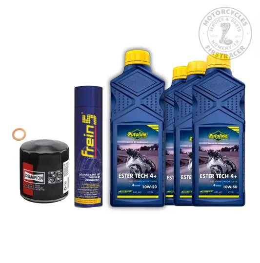 Kit vidange premium Royal Enfield 650 Twins Putoline Ester Tech 4+ 10W50 Firstracer