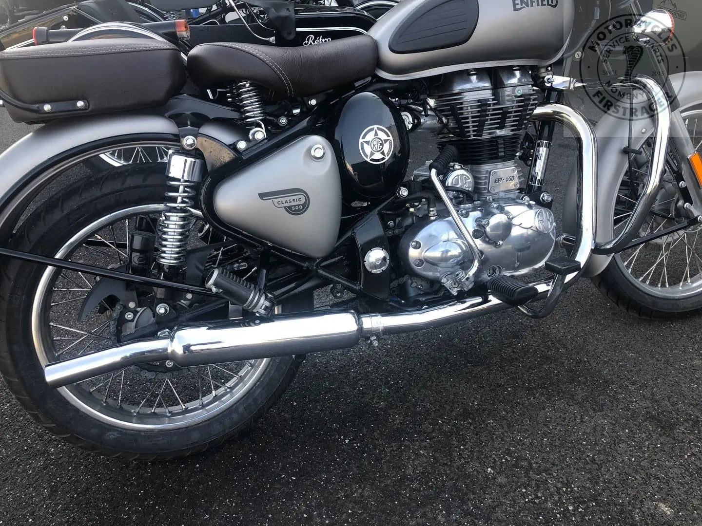 Ligne d'échappement style 1950 pour 500 Classic / 500 Bullet Firstracer