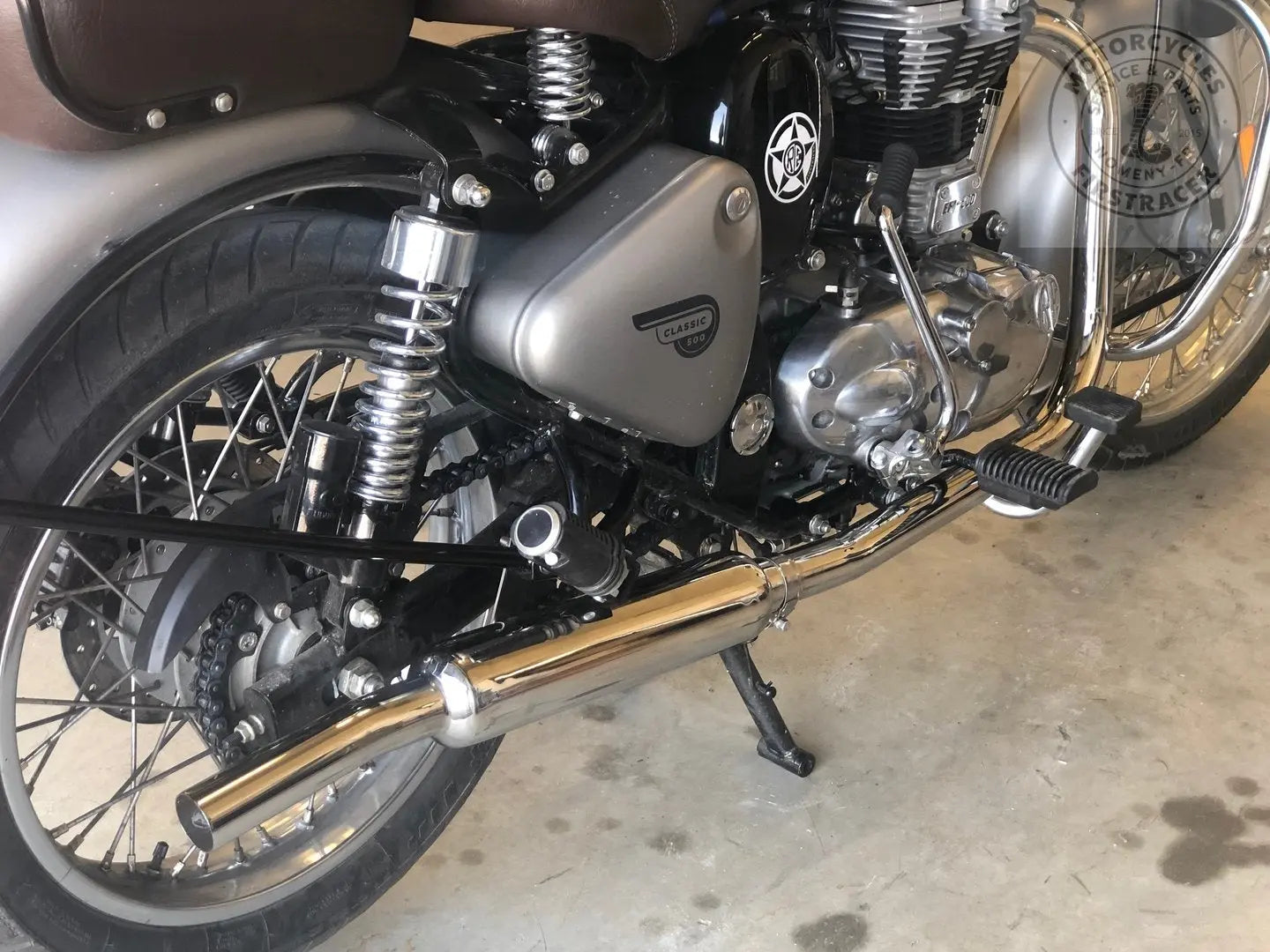 Ligne d'échappement style 1950 pour 500 Classic / 500 Bullet Firstracer