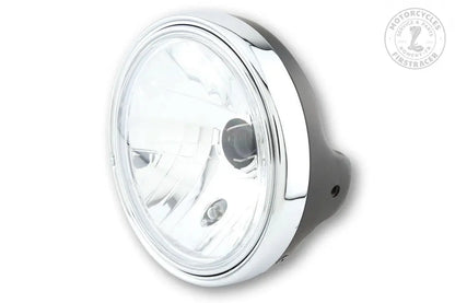 PHARE AVANT SHIN YO 180 MM NOIR ET CHROME HOMOLOGUE CE Firstracer