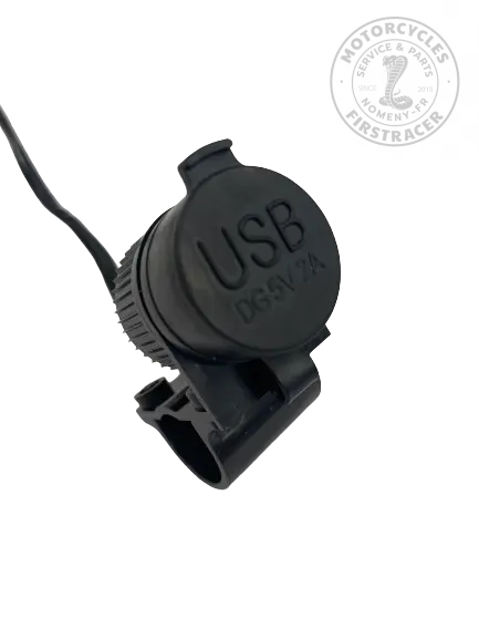 PRISE USB DOUBLE 12V MOTO ETANCHE FIXATION GUIDON Firstracer