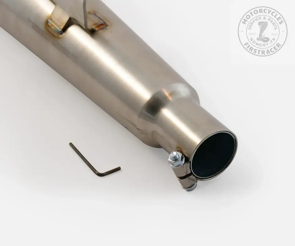 Paire de silencieux "Cannon" en acier inoxydable Royal Enfield twins 650 Firstracer
