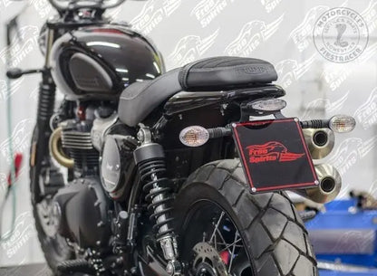 Passage de roue & plaque d'immatriculation pour Triumph Street Twin/Scrambler et Bonneville T100/T120 Firstracer