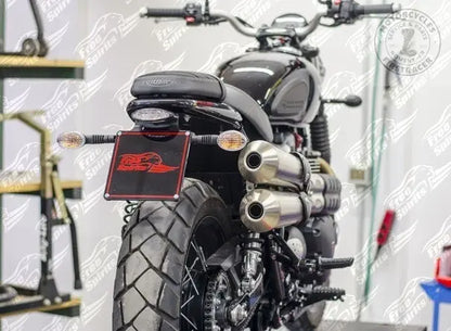 Passage de roue & plaque d'immatriculation pour Triumph Street Twin/Scrambler et Bonneville T100/T120 Firstracer