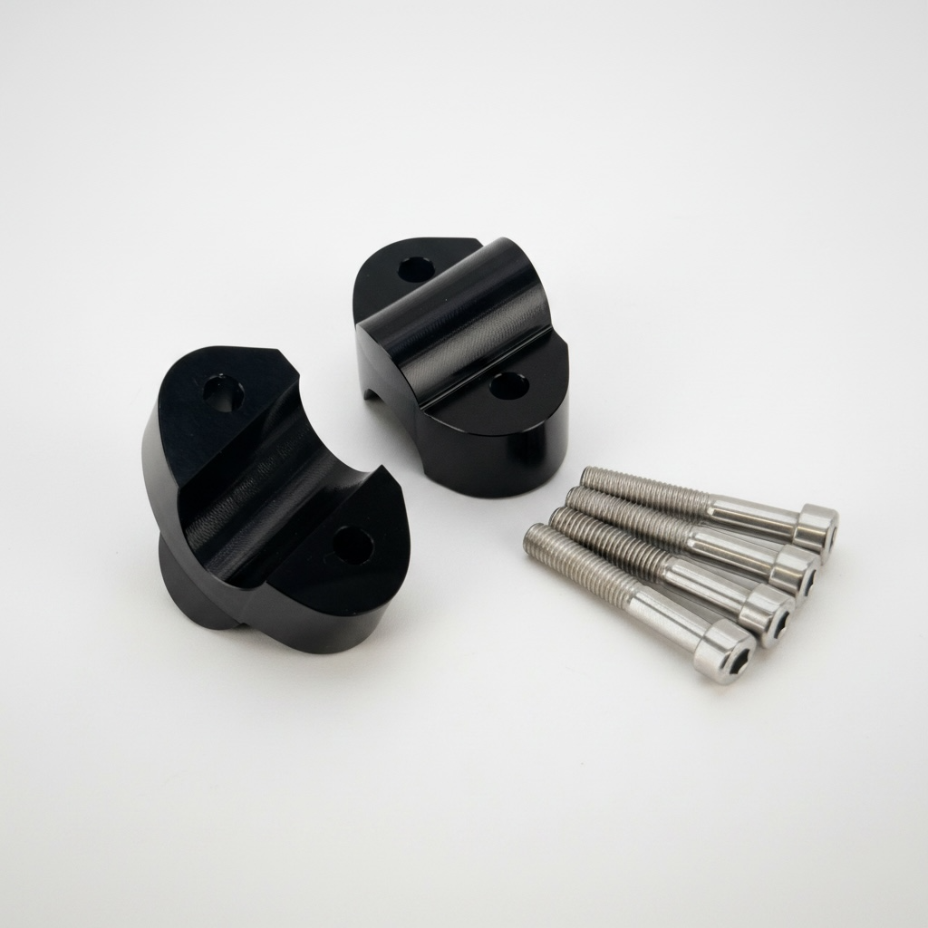 Rehausseurs de guidon 20 mm noirs – Royal Enfield Shotgun 650 Firstracer