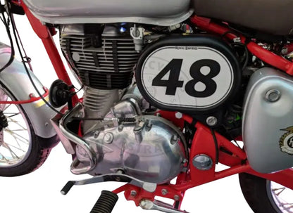 Plaque numéro latérale gauche/droite – Royal Enfield Bullet Trials / 500 EFI Firstracer