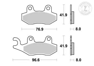 Plaquettes de freins ARRIERE STANDARD AP RACING TRIUMPH Firstracer